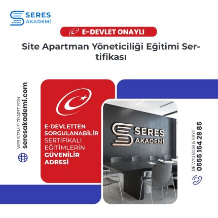 Site Apartman Yöneticiliği Eğitimi Sertifikası