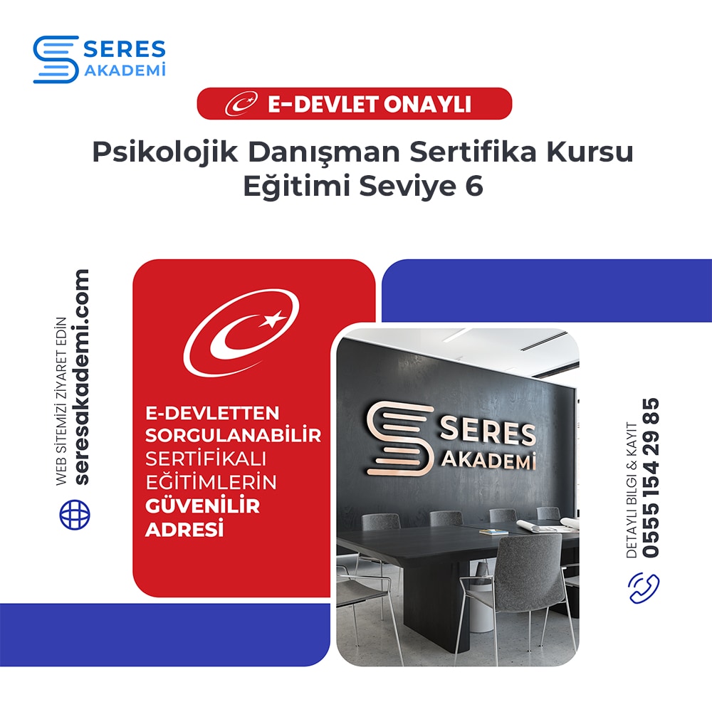 Psikolojik Danışman Sertifika Kursu Eğitimi Seviye 6 Psikolojik Danışman Sertifika Kursu Eğitimi Seviye 6